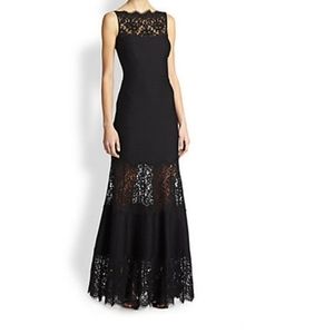 Black Lace Tadashi Shoji Gown